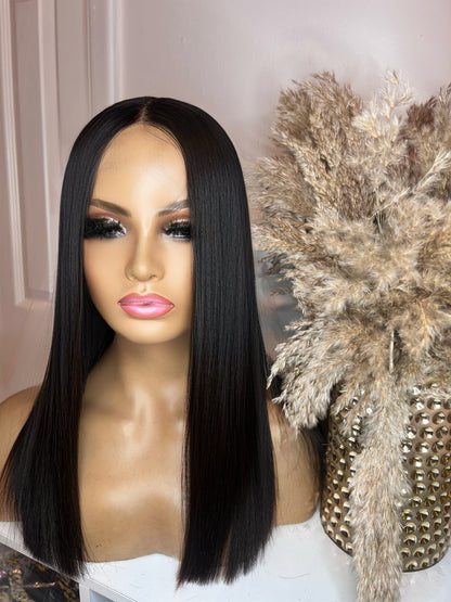 The Signature Slay (Classic Middle Part Closure Wig – Sleek & Straight)