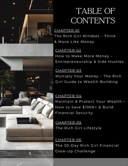 RICH GIRL CODE: Guide to Building Wealth, Success, and Financial Freedom