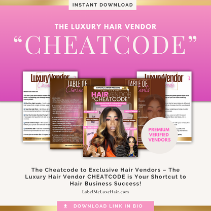 Hair Vendor Cheatcode: Luxury Hair Supplier List